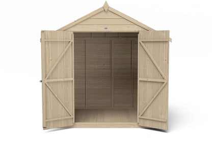Overlap Pressure Treated 7×5 Apex Shed – Double Door