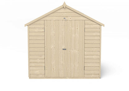 Overlap Pressure Treated 7×7 Apex Shed – Double Door