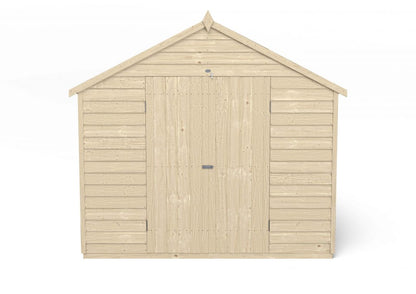 Overlap Pressure Treated 12×8 Apex Shed – Double Door
