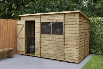 Overlap Pressure Treated 10×6 Pent Shed