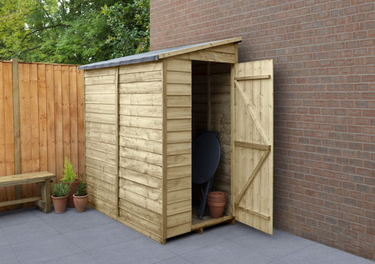 Overlap Pressure Treated 6×3 Pent Shed – No Window