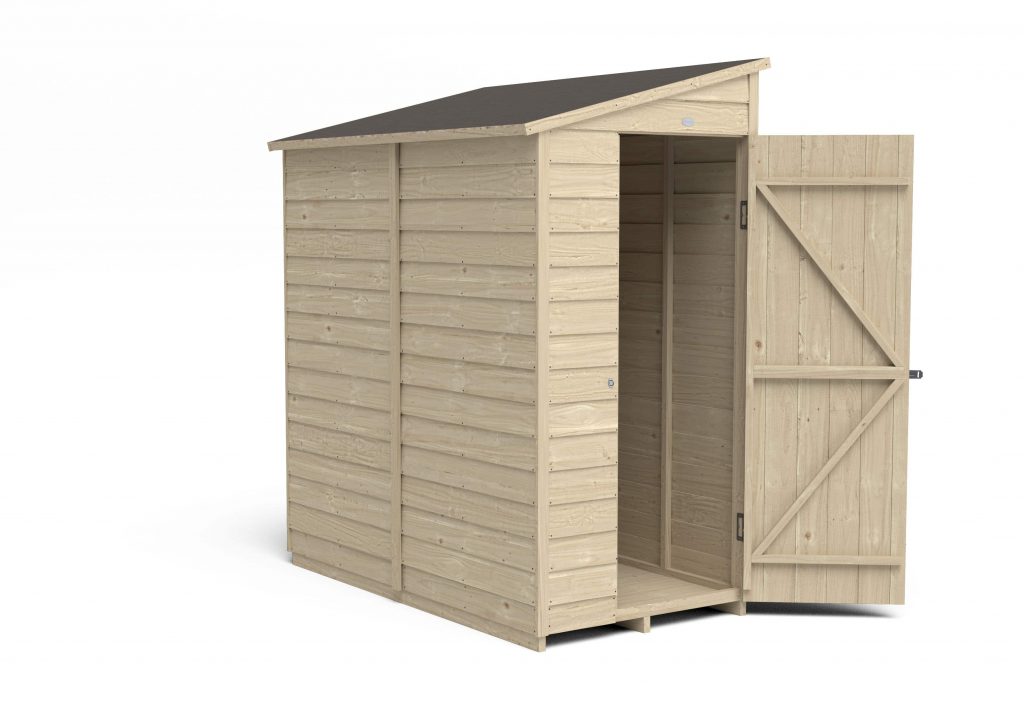 Overlap Pressure Treated 6×3 Pent Shed – No Window