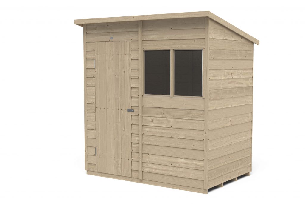 Overlap Pressure Treated 6×4 Pent Shed
