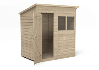 Overlap Pressure Treated 6×4 Pent Shed