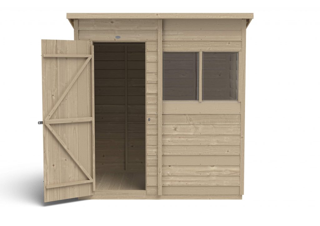 Overlap Pressure Treated 6×4 Pent Shed