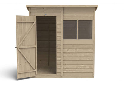 Overlap Pressure Treated 6×4 Pent Shed