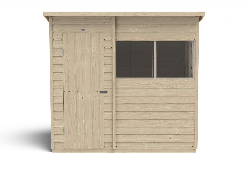 Overlap Pressure Treated 7×5 Pent Shed