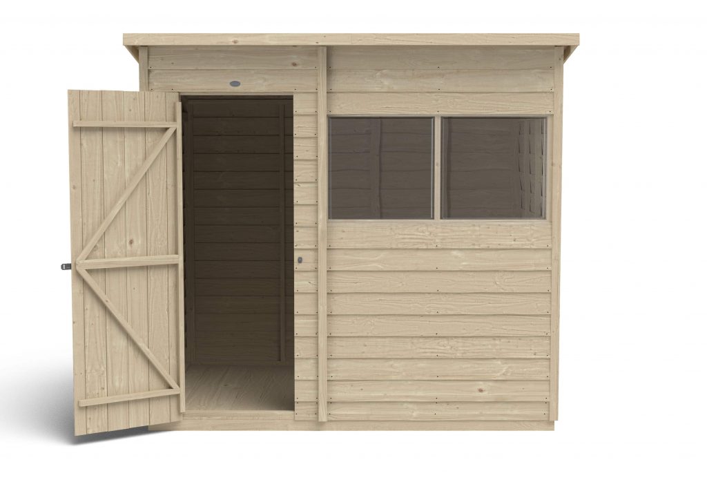 Overlap Pressure Treated 7×5 Pent Shed