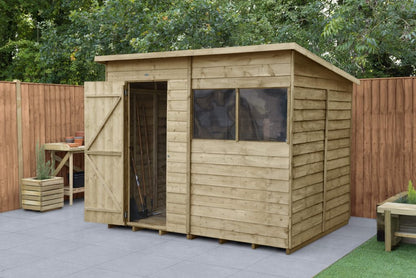 Overlap Pressure Treated 8×6 Pent Shed