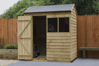 Overlap Pressure Treated 6×4 Reverse Apex Shed