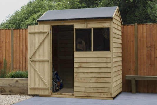 Overlap Pressure Treated 6×4 Reverse Apex Shed