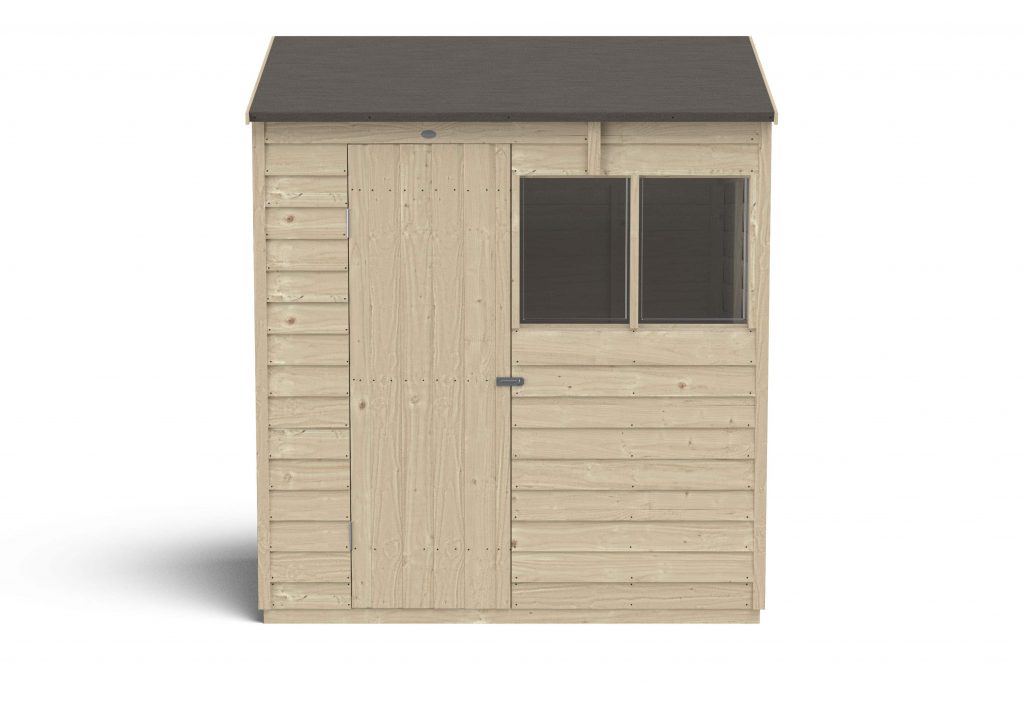 Overlap Pressure Treated 6×4 Reverse Apex Shed