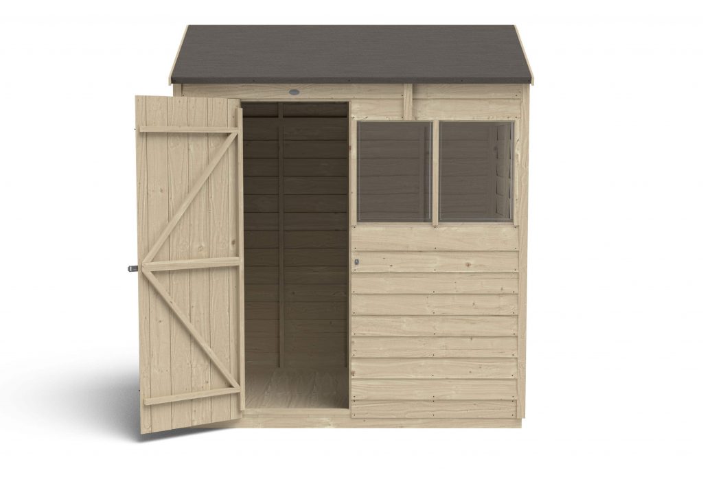Overlap Pressure Treated 6×4 Reverse Apex Shed