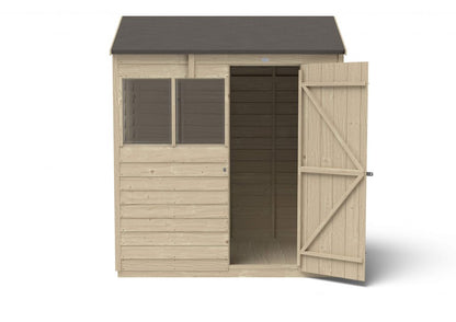 Overlap Pressure Treated 6×4 Reverse Apex Shed