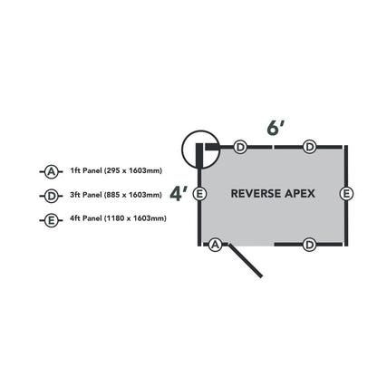 Overlap Pressure Treated 6x4 Reverse Apex Shed - No Window
