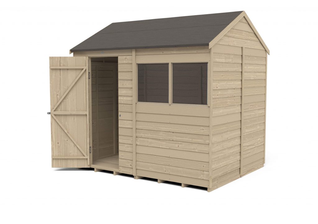 Overlap Pressure Treated 8×6 Reverse Apex Shed