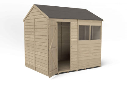 Overlap Pressure Treated 8×6 Reverse Apex Shed