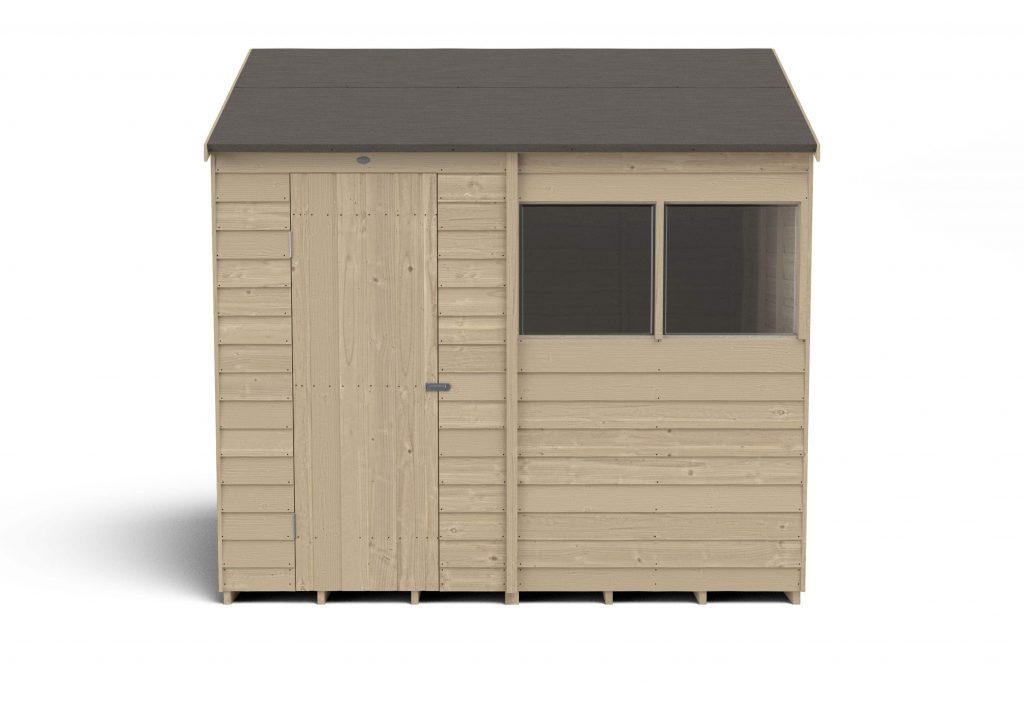 Overlap Pressure Treated 8×6 Reverse Apex Shed