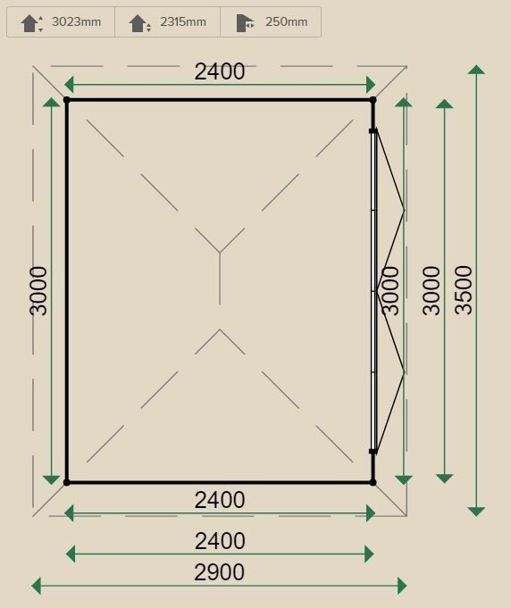 Lugarde Prima Noella Summerhouse 3mx2.4m