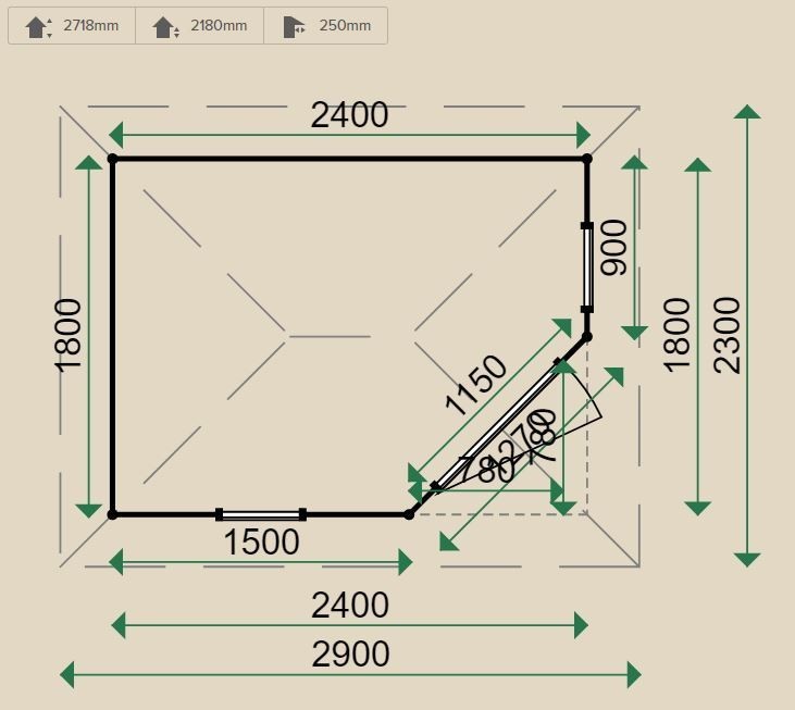 Lugarde Prima Fifth Avenue 1.8mx2.4m summerhouse including floor