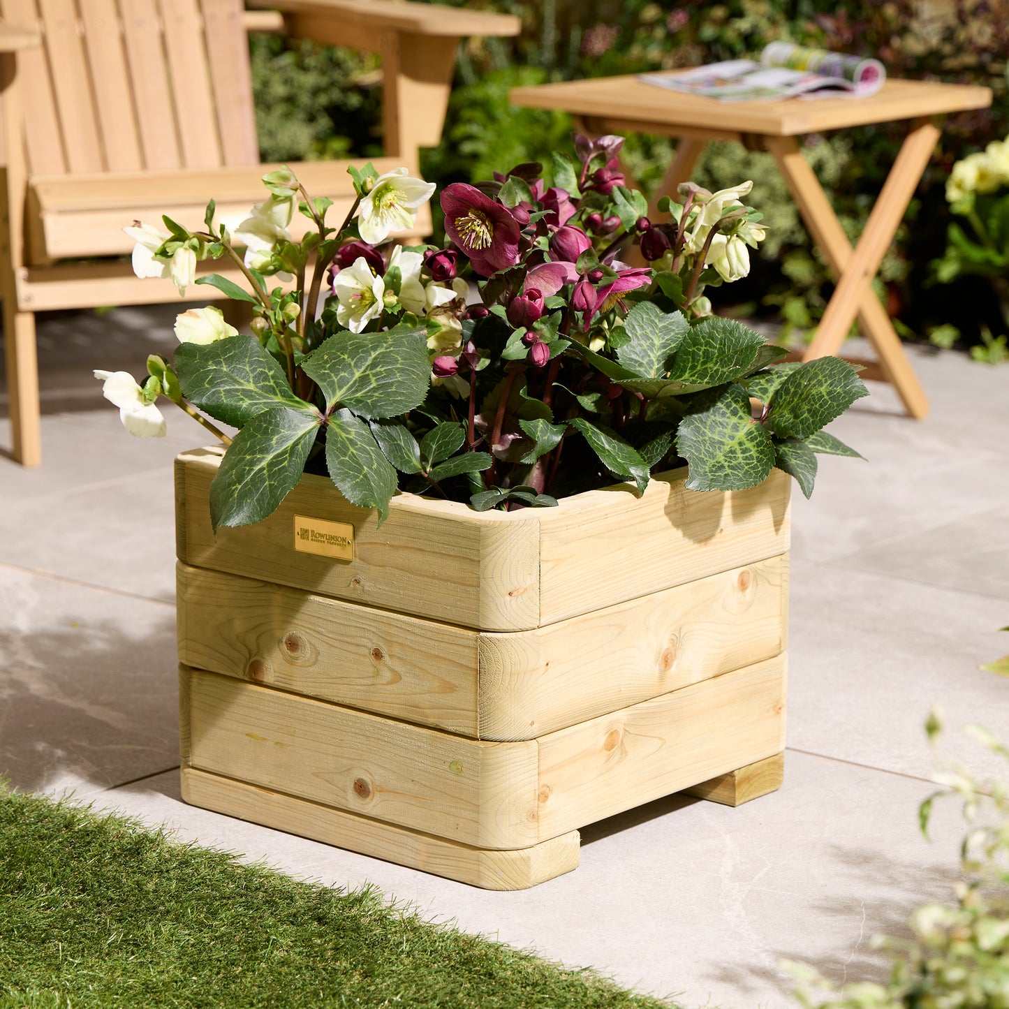 Rowlinson Marberry Square Planter 40cm