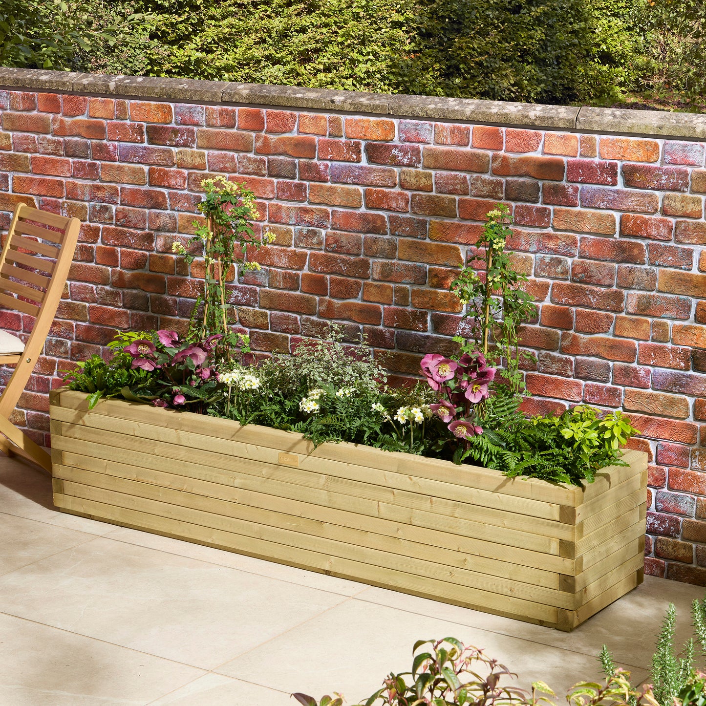 Rowlinson Premier Patio Trough Planter 2m