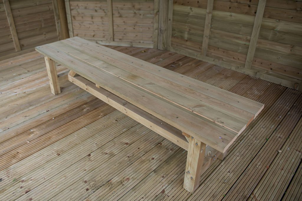 6m Premium Oval Wooden Gazebo with Timber Roof