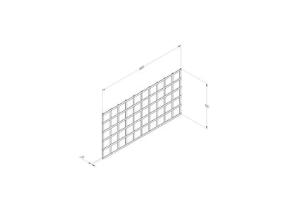 Forest Smooth Planed Trellis - 180 x 90cm, 4 - Taylors Garden Buildings