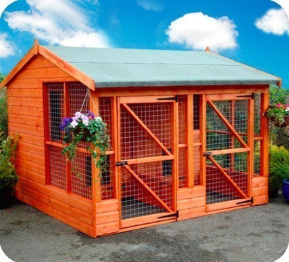 Rovers Return Kennel and Run 8'x8'