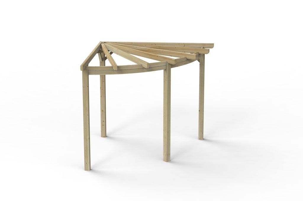 Premium 90 Degree Radial Corner Pergola