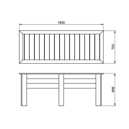 Large Kitchen Garden Planter 1.8m