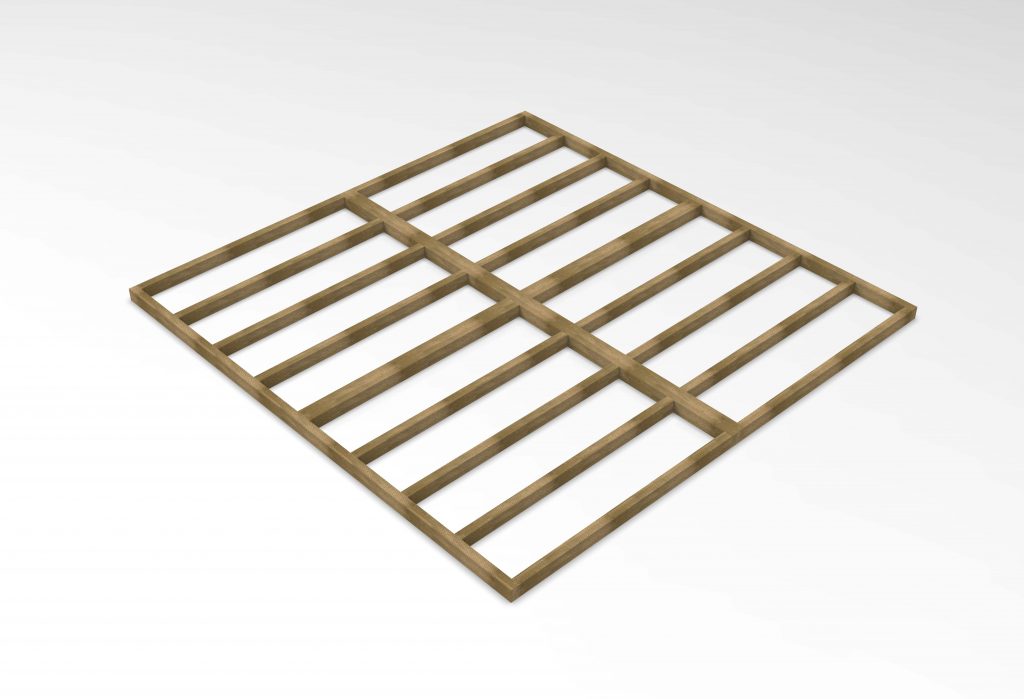 Overlap Pressure Treated 10×10 Apex Shed – Double Door