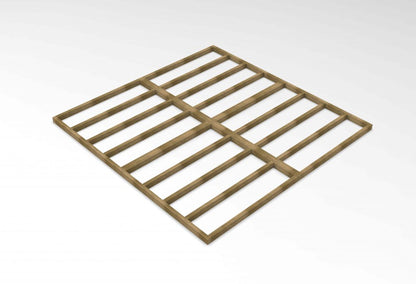 Overlap Pressure Treated 10×10 Apex Shed – Double Door