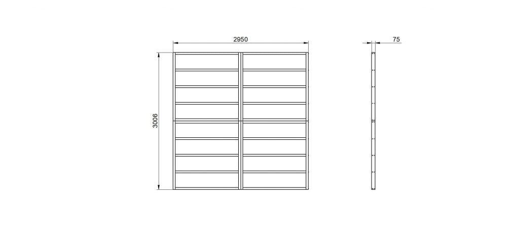Overlap Pressure Treated 10×10 Apex Shed – Double Door