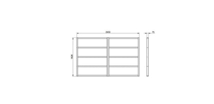 Overlap Pressure Treated 10×6 Apex Shed – Double Door