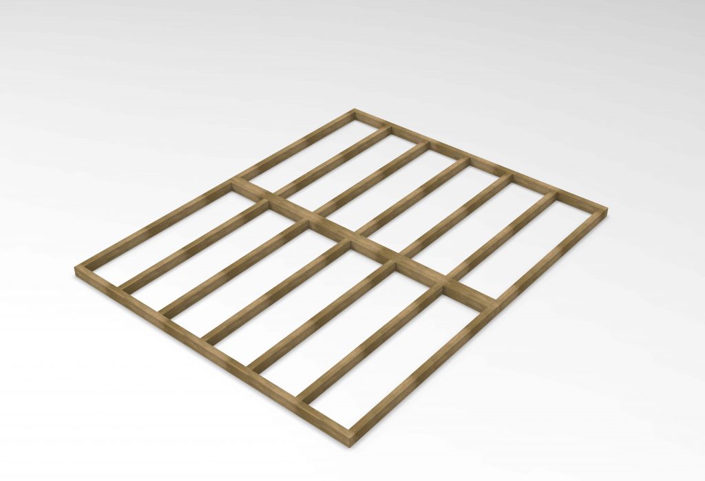 Overlap Pressure Treated 10×8 Apex Shed – Double Door