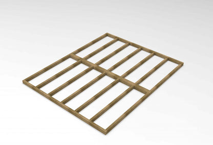 Overlap Pressure Treated 10×8 Apex Shed – Double Door, No Windows