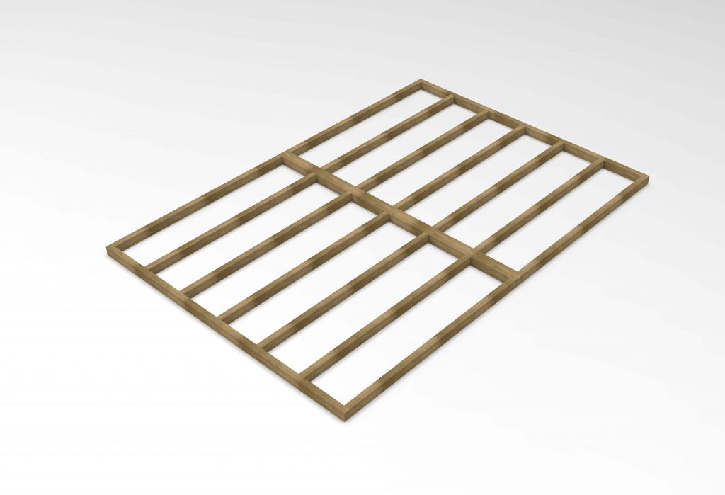 Overlap Pressure Treated 12×8 Apex Shed – Double Door