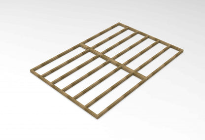 Overlap Pressure Treated 12×8 Apex Shed – Double Door