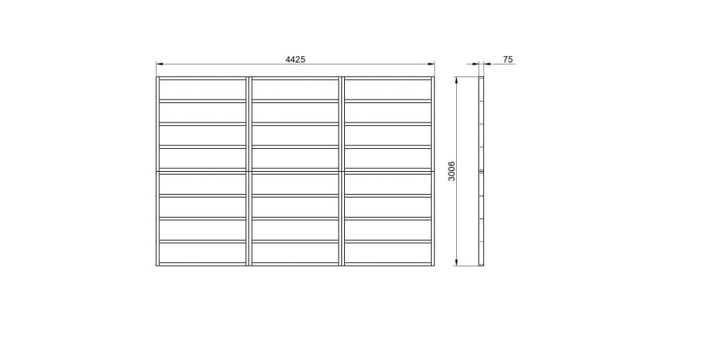 Overlap Pressure Treated 10×15 Apex Shed – Double Door