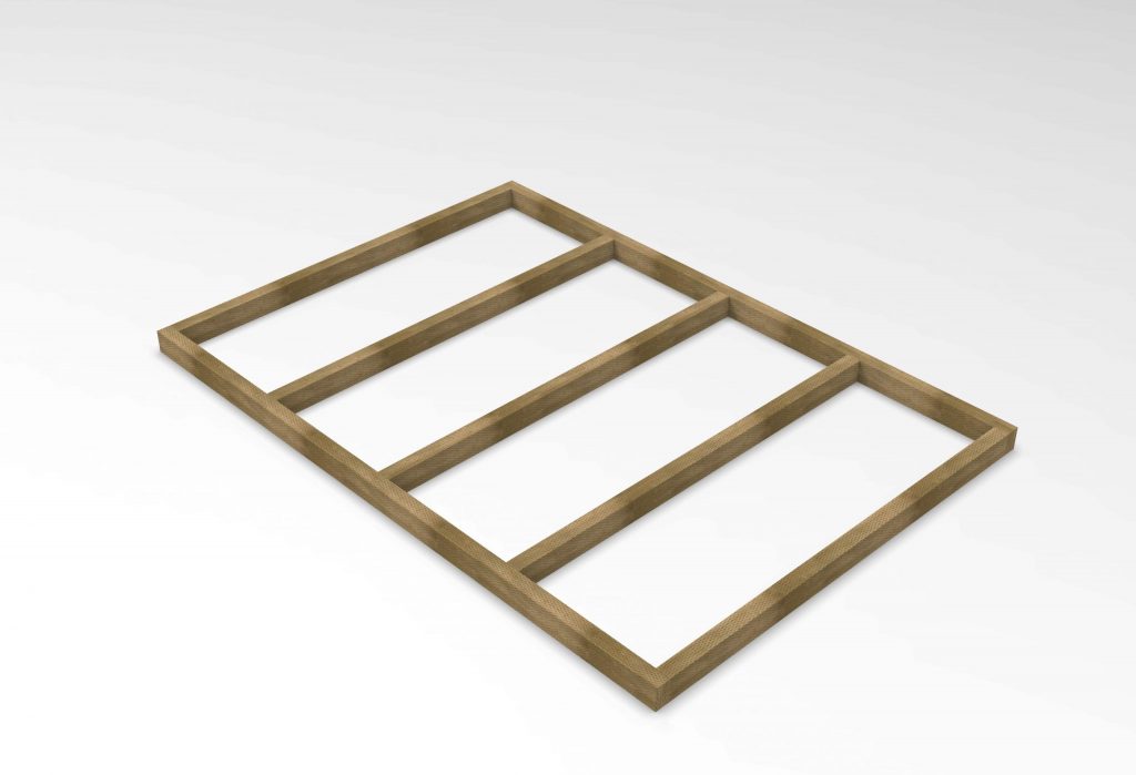 Overlap Pressure Treated 7×5 Pent Shed