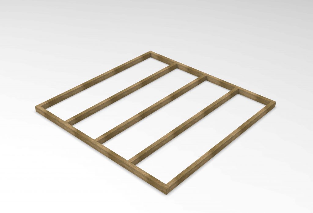 Overlap Pressure Treated 7×7 Apex Shed – Double Door