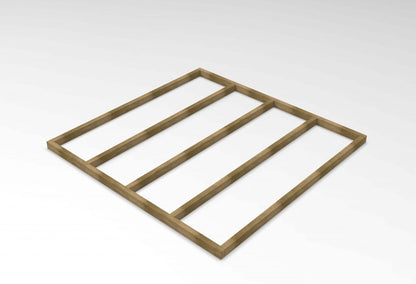 Overlap Pressure Treated 7×7 Apex Shed – Double Door