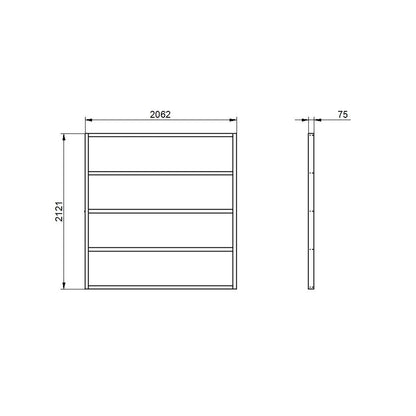Overlap Pressure Treated 7×7 Apex Shed – Double Door