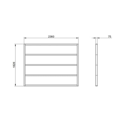 Overlap Pressure Treated 8×6 Apex Shed – Double Door