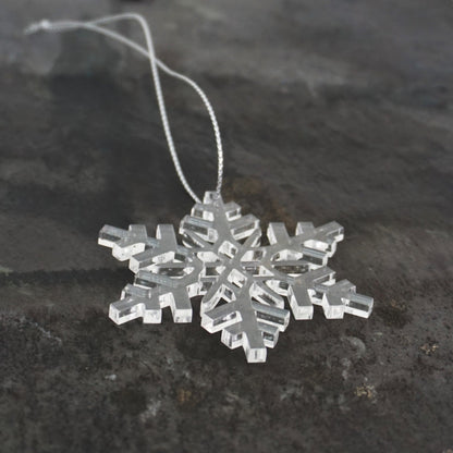 Outdoor Christmas Tree Decoration Snowflake Cheerful Festive Sparkling