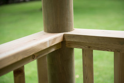 3.5m Premium Square Wooden Gazebo with Cedar Roof