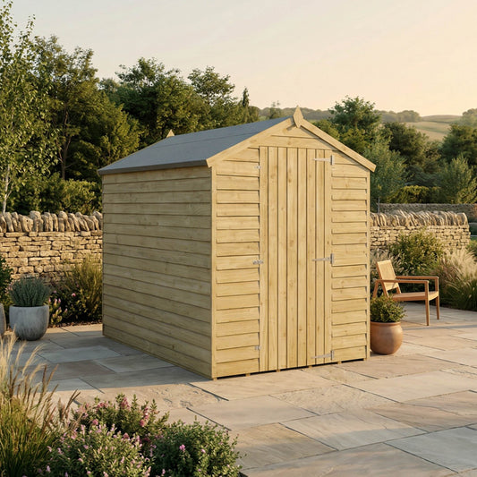 Overlap Apex Shed - Windowless 7'x5'