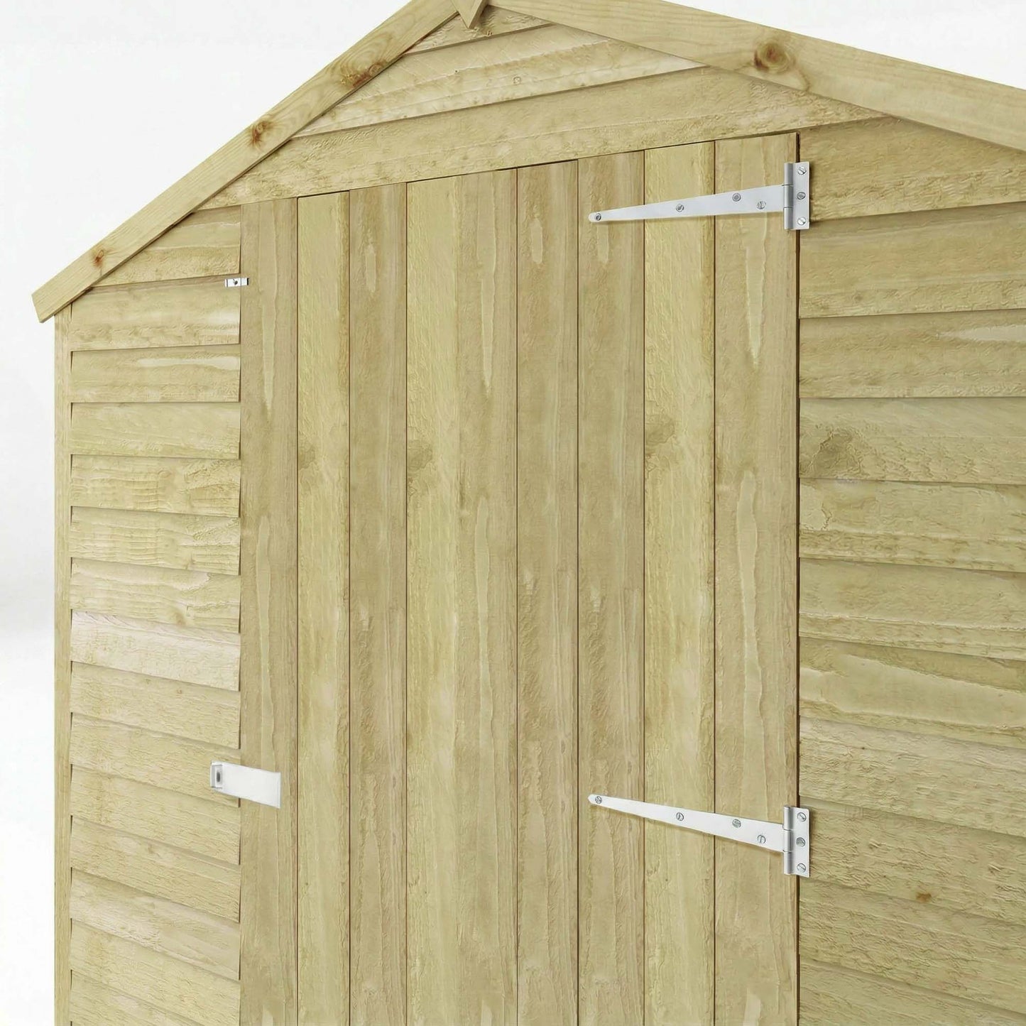 Overlap Apex Shed - Single Door Windowless 8'x6'