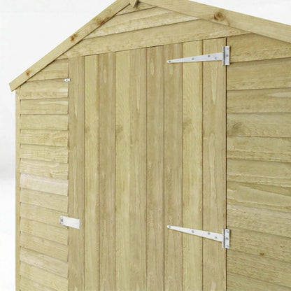 Overlap Apex Shed - Single Door Windowless 8'x6'
